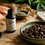 Huile de saumon cbd chien pour peau, articulations et stress