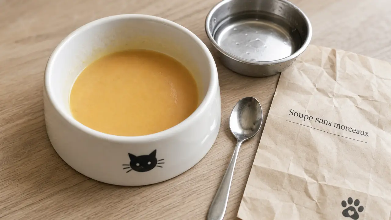 Soupe pour chat sans morceaux, veloutée sans morceaux pour hydratation