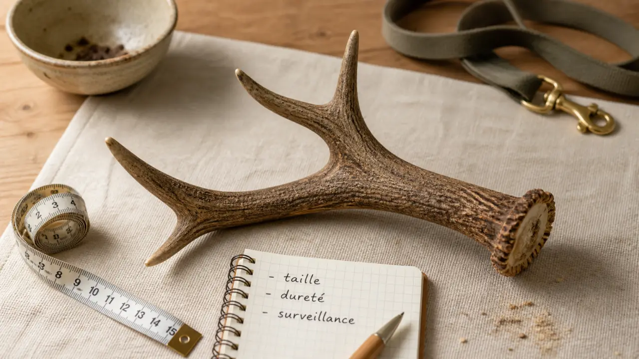 Bois de rennes pour chien naturel, durable, texture dure