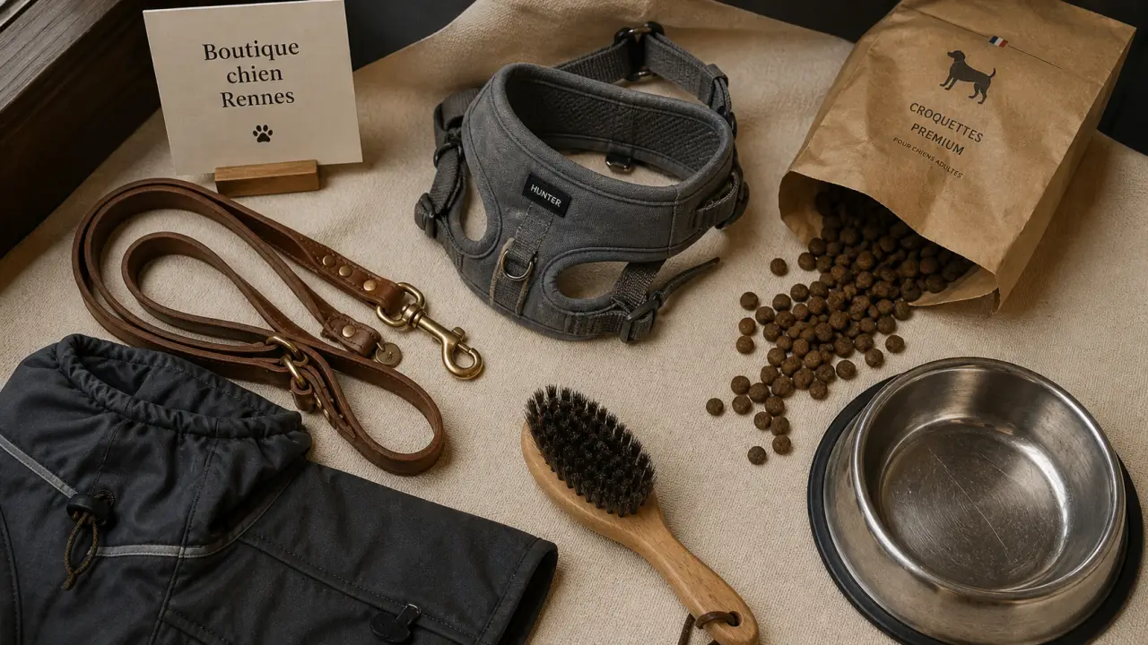 Boutique chien rennes : croquettes, gamelle inox et accessoires en magasin