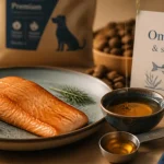Chien saumon : filet de saumon et huile d’oméga-3 pour chien