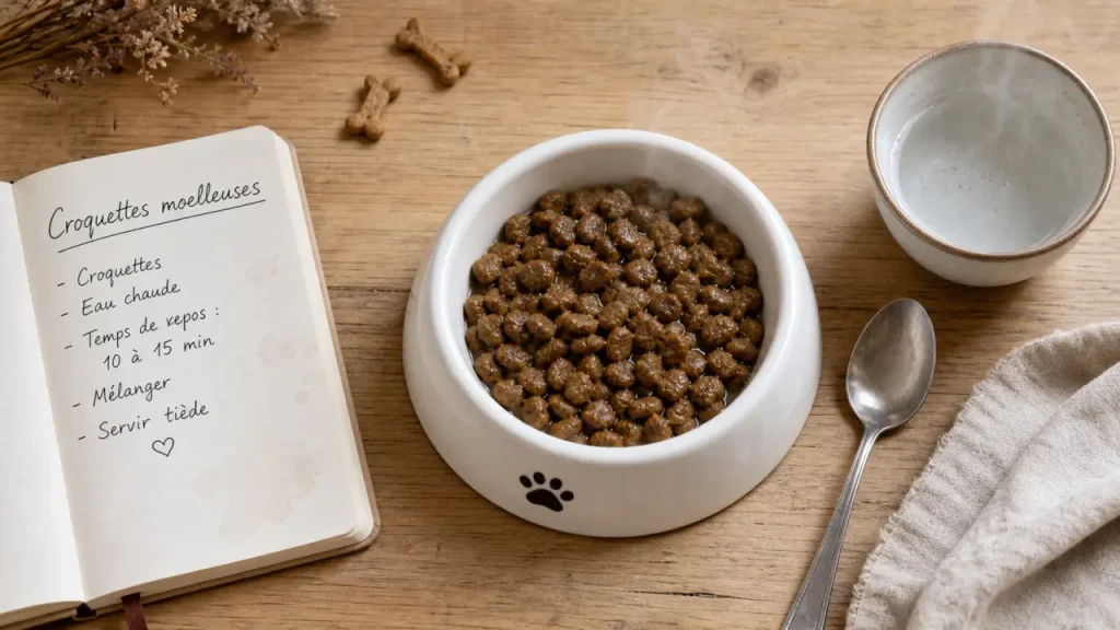 Croquettes moelleuses chien pour dents sensibles, chiots et chiens âgés