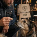 Dressage chien Rennes : éducateur et chien au renforcement positif