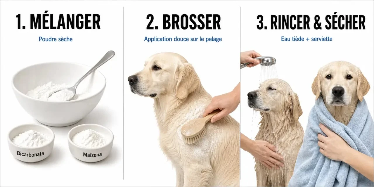 Shampoing de grand-mère pour chien : préparation et application étape par étape