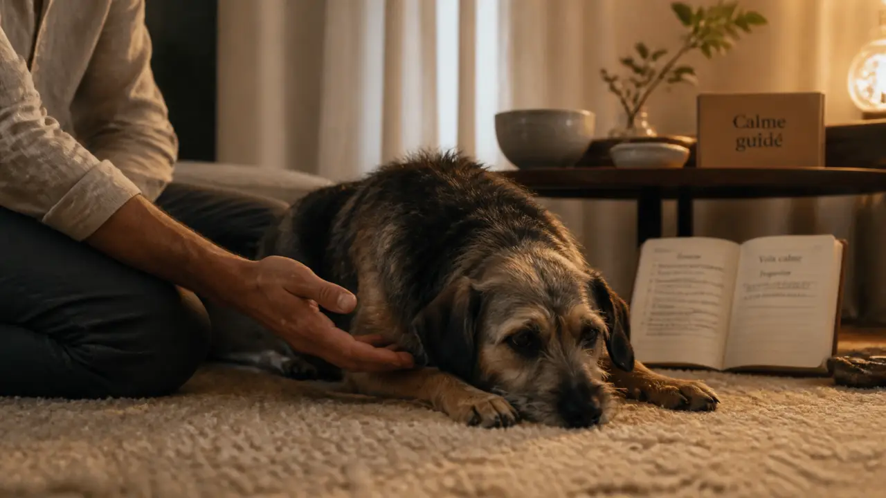 Hypnose chien : détente guidée du chien anxieux