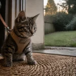 Laisse pour chaton avec harnais de poitrine pour premières sorties sans stress