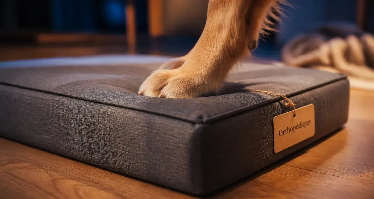Meilleur lit orthopédique pour chien : mousse HD et housse