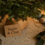 Sapin de noel chat : sapin stable, prévention des risques