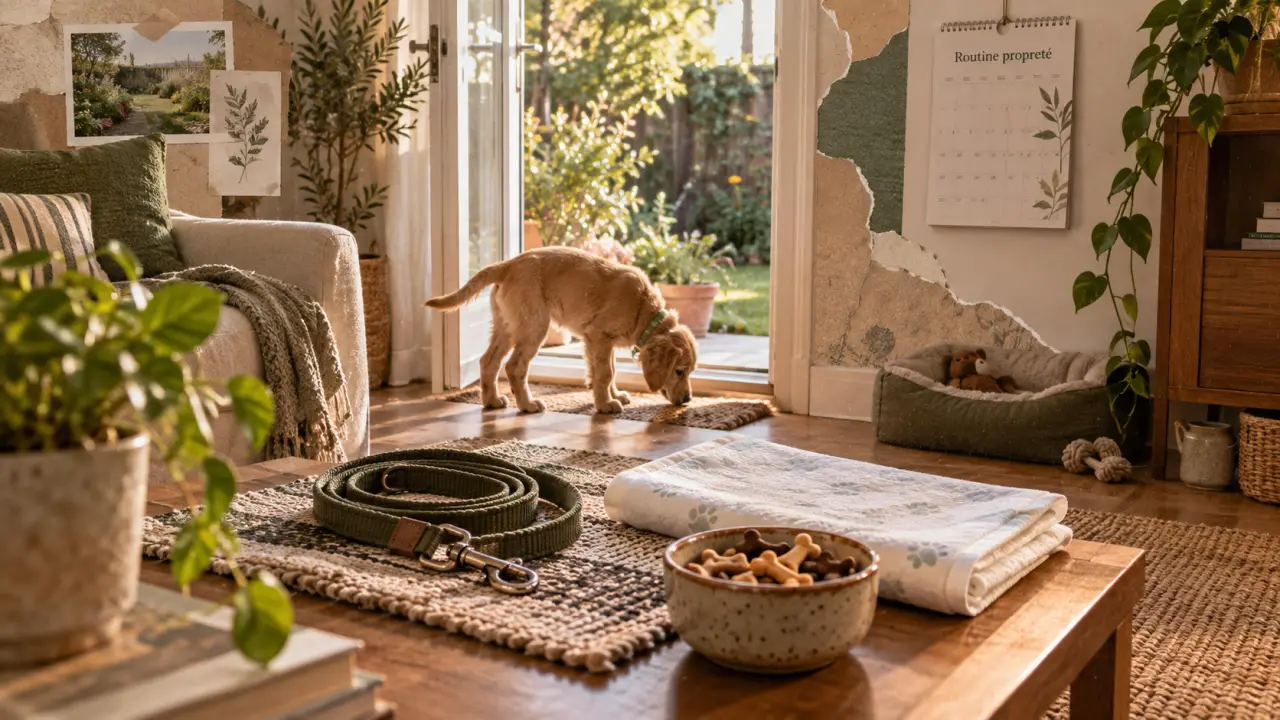 Apprendre propreté chiot : routine et récompenses