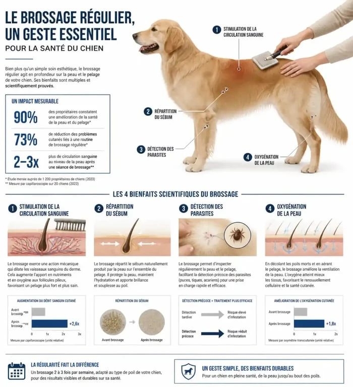 Bienfaits santé du toilettage de chien