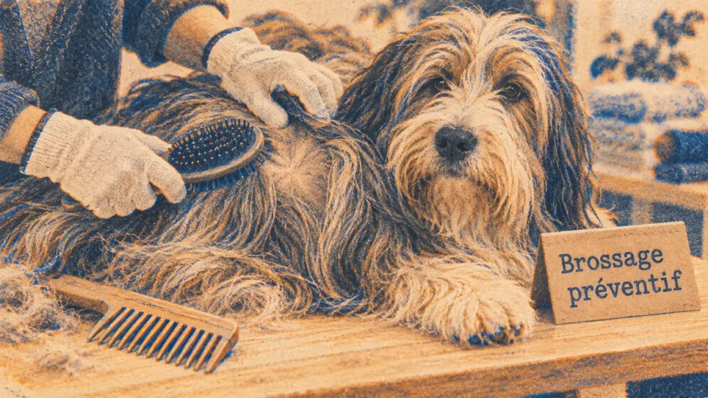 Toilettage de chien : brossage pour protéger la peau et le pelage