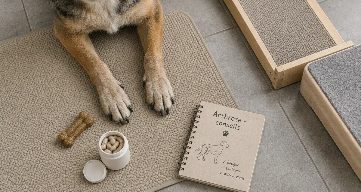 Arthrose du chien : remède grand-mère, tapis et marche pour douleur
