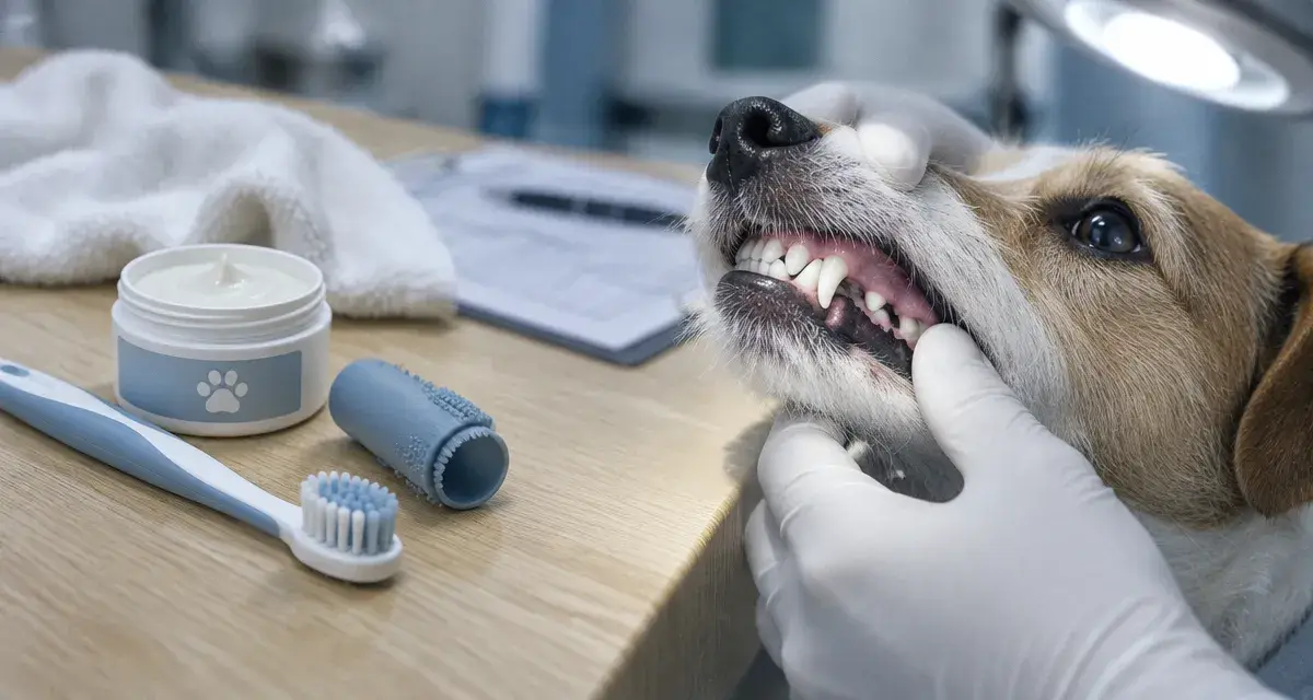 Chien mauvaise haleine : brosse à dents et dents du chien