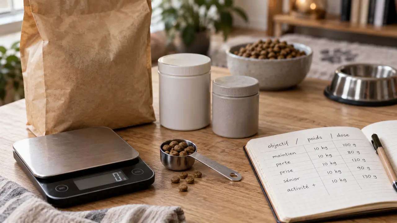 Complément alimentaire chien : dosage précis pour bien doser la ration